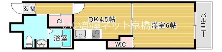 ラ・フォーレ天満橋の間取り画像