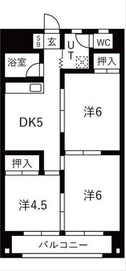 住吉ニューライフの間取り画像