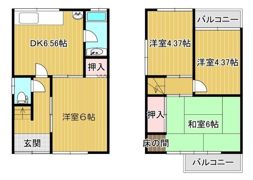 庭井1丁目貸家の間取り画像