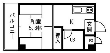 コーポあびこの間取り画像