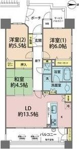 ヴェルシティ大阪の間取り画像