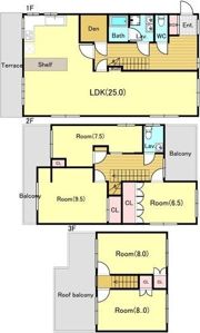 ハイツエルソールの間取り画像