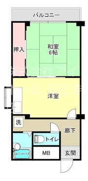 サンハイツ野口の間取り画像