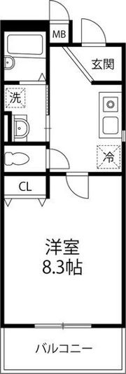 クローバーハイツ鷹合の間取り画像