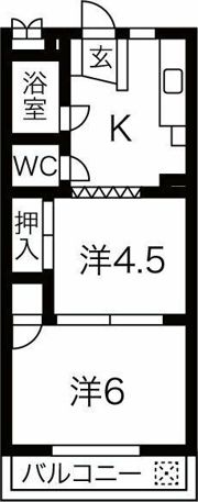 パレス帝塚山の間取り画像