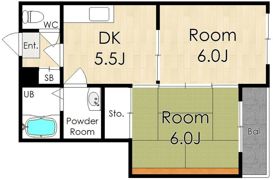 スポール南住吉の間取り画像
