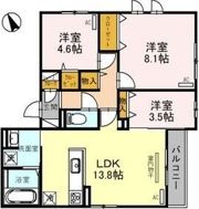 Esperanza万代東の間取り画像