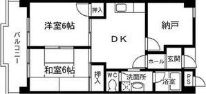 恒信ハイツの間取り画像