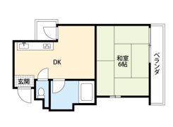 コーポイン長居A棟の間取り画像