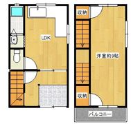住之江2丁目テラスハウスの間取り画像