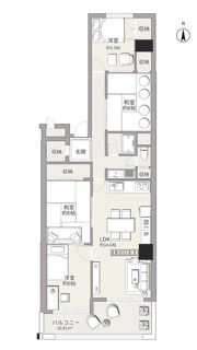 かもめ第一コーポ12号棟の間取り画像