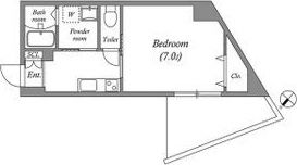 アウラ新大阪の間取り画像