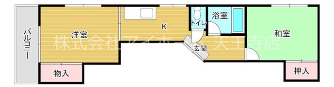 東ハイツの間取り画像