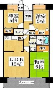 パークハイム南加賀屋の間取り画像