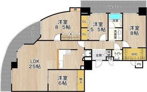 フェルザ住之江公園（旧:住之江フタバビル）の間取り画像