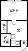 浜口エコーハイツの間取り画像