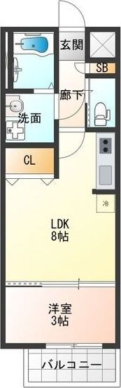 H-maison東住吉IIIの間取り画像