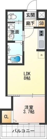 H-maison東住吉IIIの間取り画像