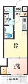 H-maison東住吉IIIの間取り画像