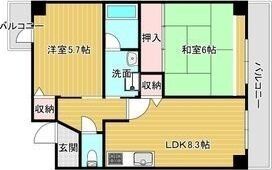 リーデルフェリア住之江の間取り画像