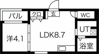 F maison SQUARE II番館の間取り画像