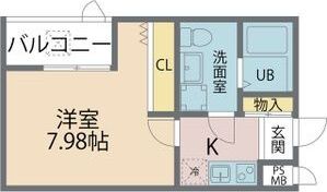 ブライト東住吉の間取り画像