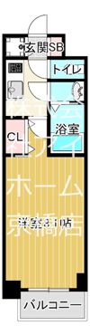 S-RESIDENCE都島の間取り画像