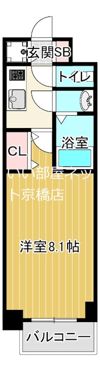 S-RESIDENCE都島の間取り画像