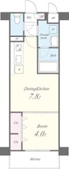 コンフォート弁天の間取り画像