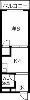 佐伯マンションの間取り画像
