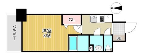 ソルテラス都島本通の間取り画像
