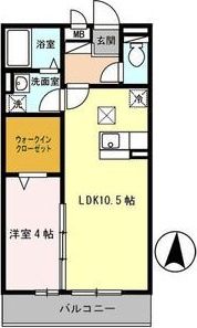 COZY岸里IIの間取り画像