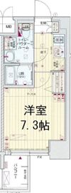エグゼ難波WESTリバーの間取り画像