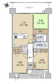 キングス夢咲シティひかりの街C棟の間取り画像