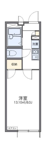 レオパレス三津屋北IIの間取り画像