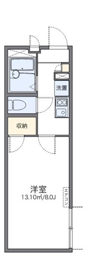 レオパレス三津屋北IIの間取り画像