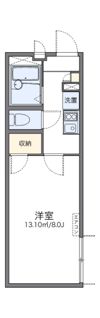 レオパレス三津屋北IIの間取り画像