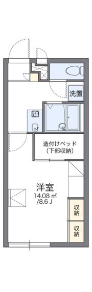 レオパレス門真みなみAの間取り画像