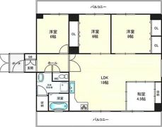 ラパンジール島之内の間取り画像
