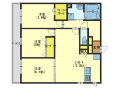 クラシスト東中本の間取り画像