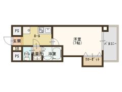 Luxe玉造（ラグゼ玉造） Iの間取り画像