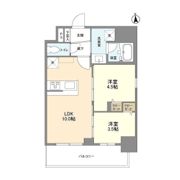 リヴェント難波ウエストの間取り画像