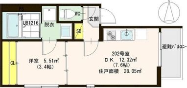 エリア フェリズの間取り画像
