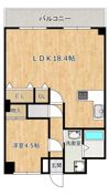 セザール難波西の間取り画像