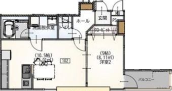 S Apt.城北公園通の間取り画像
