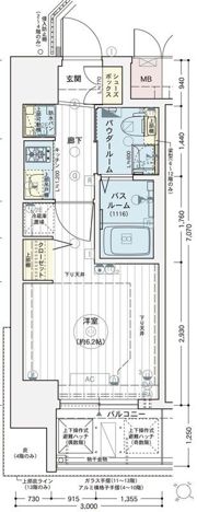 エステムコート難波IVアトリの間取り画像
