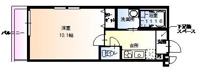 フジパレス中宮II番館の間取り画像