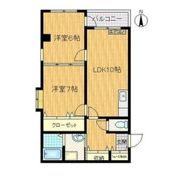 難波パークハウスの間取り画像
