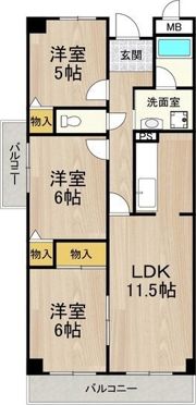 フレグランス鶴見の間取り画像