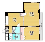 大下マンションの間取り画像